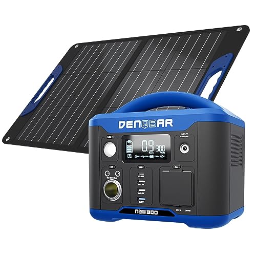 DENQBAR 300 W Solargenerator NQB 300 mit Solarpanel NQB S100 - Mobile Stromerzeugung für Camping, Outdoor, Wohnmobil