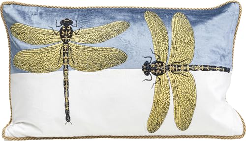 Kissen Glitter Dragonfly Weiß 50x30cm