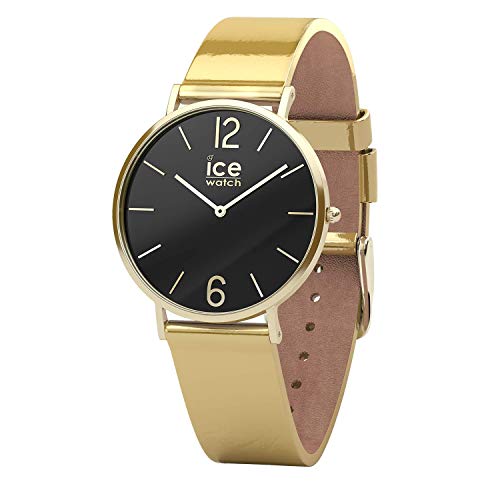 Ice-Watch - CITY sparkling - Metal Gold - Women's wristwatch with leather strap - 015084 (Extra small)