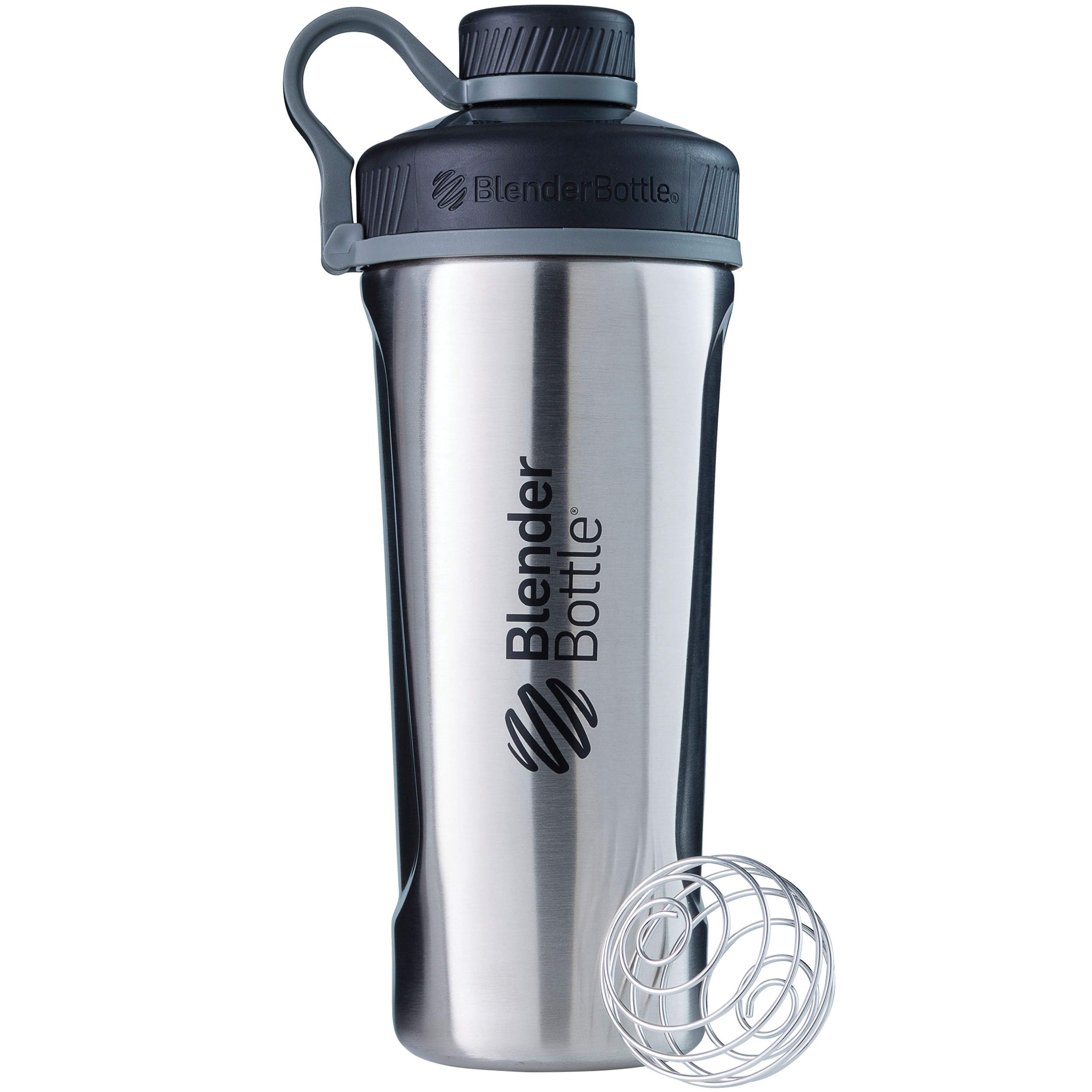 BlenderBottle Radian Edelstahl Trinkflasche,Thermoflasche mit BlenderBall,geeignet als Wasserflasche,Protein Shaker und Fitness Shaker,BPA frei, Doppelwandig,Vakuum isoliert-edelstahl ,770ml(1er Pack)