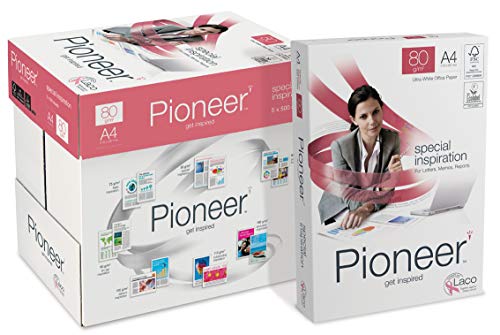 Pioneer office paper - Kopierpapier weiss, 80g/m², A4, FSC mix 70% - Karton á 5 Pakete zu 500 Blatt