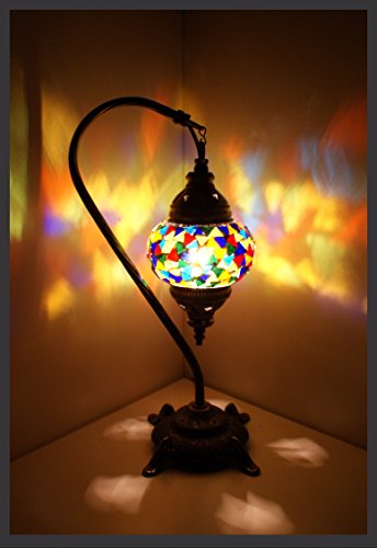 Mosaiklampe Mosaik - Stehlampe S Tischlampe orientalische lampe türkische lampe Bunt Samarkand-Lights