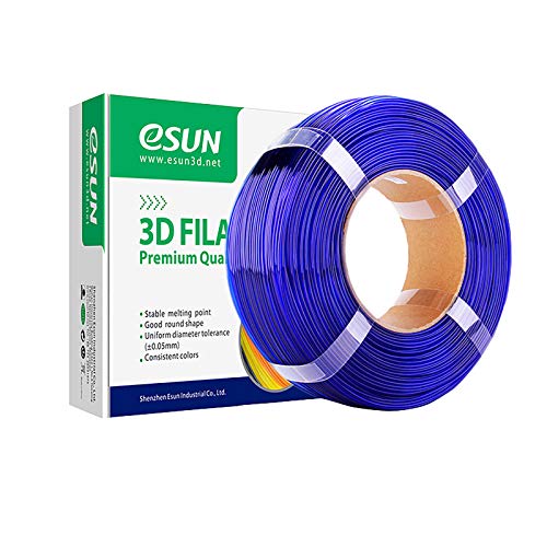 PETG 3D-Druckerfilament 1,75 Mm 1 Kg Spule Ohne Rolle Mit Einer Maßgenauigkeit Von +/- 0,05 Mm Mehrfarbig(Color:Blau)