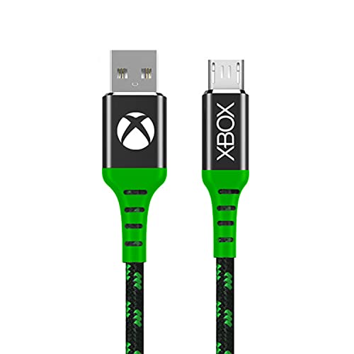 Numskull Offizielles Xbox One Micro-USB-Nylon-geflochtenes Ladekabel 4 m – Schnellladekabel (keine Daten) – kompatibel mit PS4-Controllern und anderen Micro-USB-kompatiblen Geräten