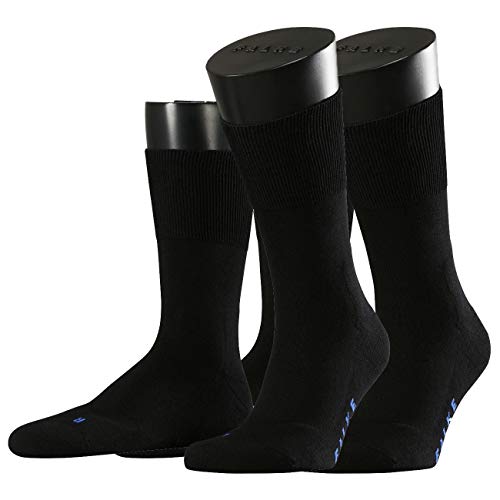 FALKE Unisex Socken Run, Baumwollmischung, 1 Paar, Schwarz (Black 3000), Größe: 44-45