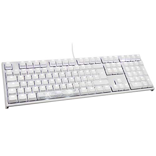 Ducky ONE 2 White Edition PBT Gaming Tastatur MX-Silver weiße - Tastatur, DKON1808S-PDEPDWZW1