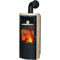 HARK Kachelofen »Vito WW ECOplus«, 14 kW, graphitfarben - beige