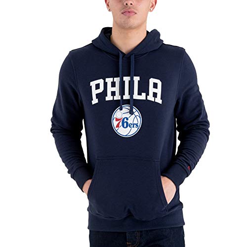 New Era Herren Philadelphia 76ers Kapuzenpullover, Blau, M