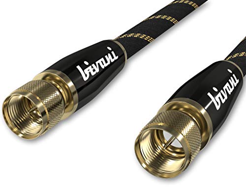 bivani SAT Kabel - 10 Meter Premium Koaxialkabel - FullHD UltraHD 4k UHD TV - Koax F-Stecker - Elite-Series - 10M