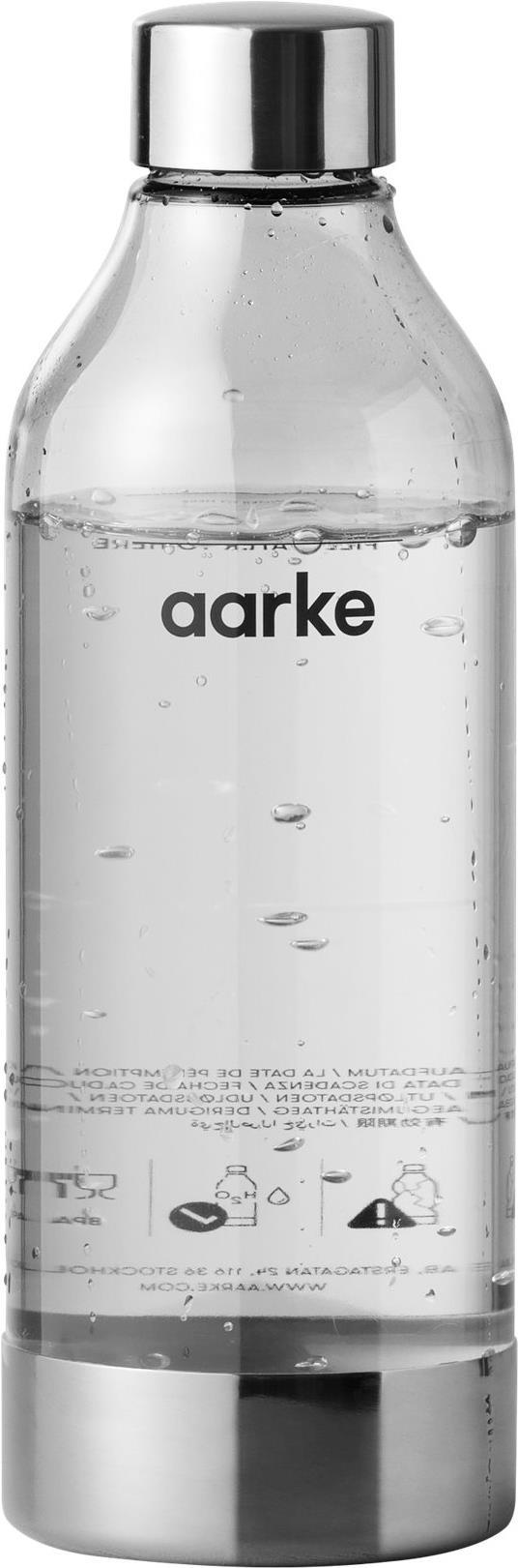 Aarke Flasche für Wassersprudler Carbonator 3, BPA-frei mit Details in Edelstahl