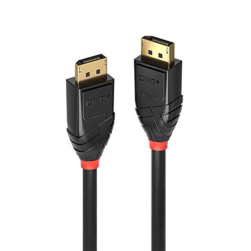 LINDY DisplayPort Anschlusskabel [1x DisplayPort Stecker - 1x DisplayPort Stecker] 30 m Schwarz