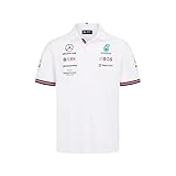 MERCEDES AMG PETRONAS Formula One Team - Offizielle Formel 1 Merchandise Kollektion - 2022 Team Polo - Weiß - Herren - XL