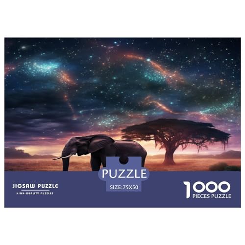 Galaxies Elephants 1000 Teile Für Erwachsene Puzzles Family Challenging Games Wohnkultur Educational Game Geburtstag Stress Relief 1000pcs (75x50cm)