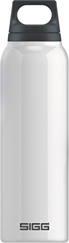 SIGG Hot & Cold White Isolierung Vakuums, 0, 5 l, ohne BPA Trinkflasche Thermoskanne aus Edelstahl Unisex Erwachsene, weiße