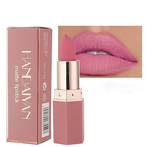 6-color Optional Lip Gloss Lightweight, Matte, Long-lasting, Waterproof, Not Easy To Stain, Not Easy To Fade, Velvet Lipstick, Moisturizing Lipstick (02# Barbie pink)