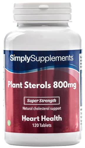 Pflanzensterole 800mg - Geeignet für Veganer - 120 Tabletten - SimplySupplements