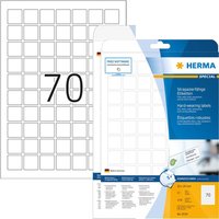 HERMA Special - Film labels - matte - self-adhesive - weiß - 24 x 24 mm 1750 Etikett(en) (25 Bogen x 70) (8339)