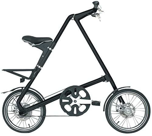 16 Zoll Leichtes Mini-Faltrad, Tragbares Studentenkomfort Einstellbares City-Fahrrad, Aluminiumrahmen, Reise Outdoor Fahrrad Black,16inch