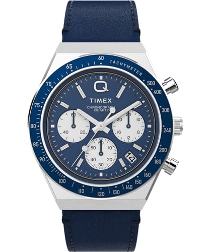 Timex Herren Analog Quarz Uhr mit Leder Armband TW2W51700VQ