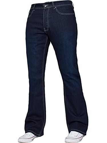 Enzo Herren Bootcut Jeans, indigo, 30W x 32L