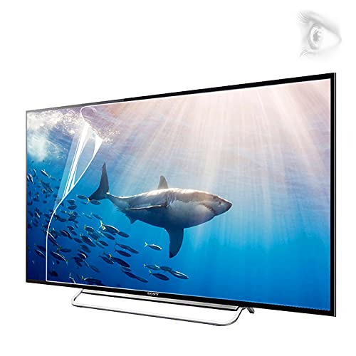 JANEFLY 55 Zoll TV Anti Blue Light Screen Protector Ausfilterung blaues Licht [Anti-Blendung] [Anti-Ultraviolett] Schutzfolie für TV-LCD-Monitoranzeige, 55-75 Zoll,32"(698 * 392mm)