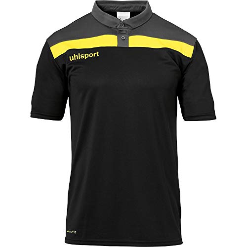 uhlsport Herren Offense 23 Polo Shirt Poloshirt, Azurblau/Marine/Limonenge, S