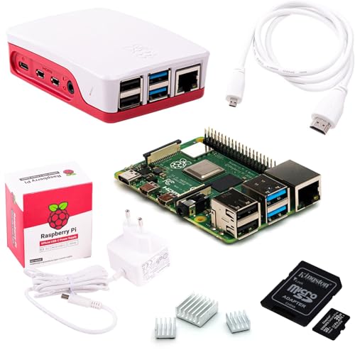 Raspberry Pi 4 Model B 8GB Desktop-Starter-Kit (32 GB) weiß