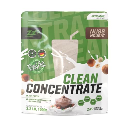 ZEC+ Clean Concentrate – 1000 g, Geschmack Nuss Nougat │ Molkenprotein Whey Pulver