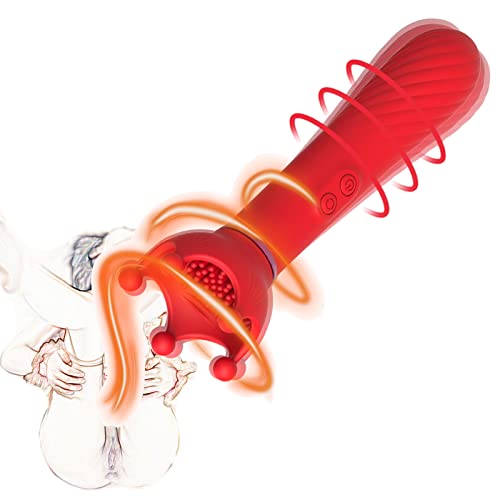 Dazifan Nippel Sauger Kltoris Sucker Vibratoren mit Analplug Nippel Klitoris Stimulator Vibrator mit 10 Vibrationsmodi & 5 Rotationsmodi Masturbator Sex Spielzeug für Frauen Männer Paare Extrem