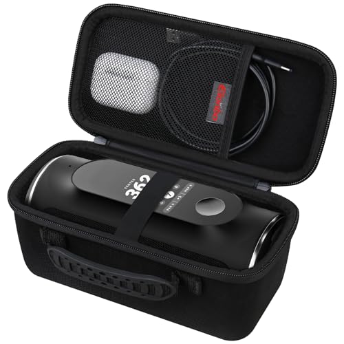 Elonbo Tragetasche für Sony SRS-XE200 X-Series Wireless Ultra Portable Bluetooth Lautsprecher, Extra Mesh Tasche passt Ladekabel, Schwarz