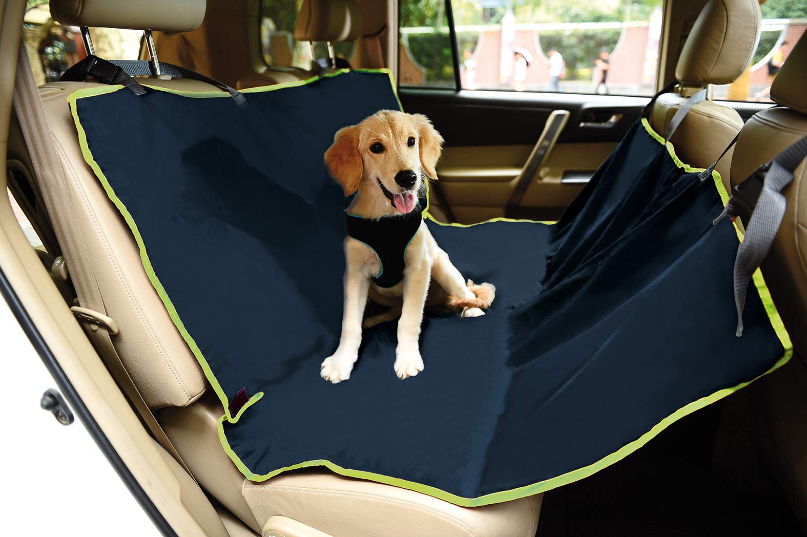 Record Auto-Sitzbezug, wasserdicht, schmutzabweisend, Kratzfest, für Hunde, Farbe Blau Grün, Größe 142 x 142 cm