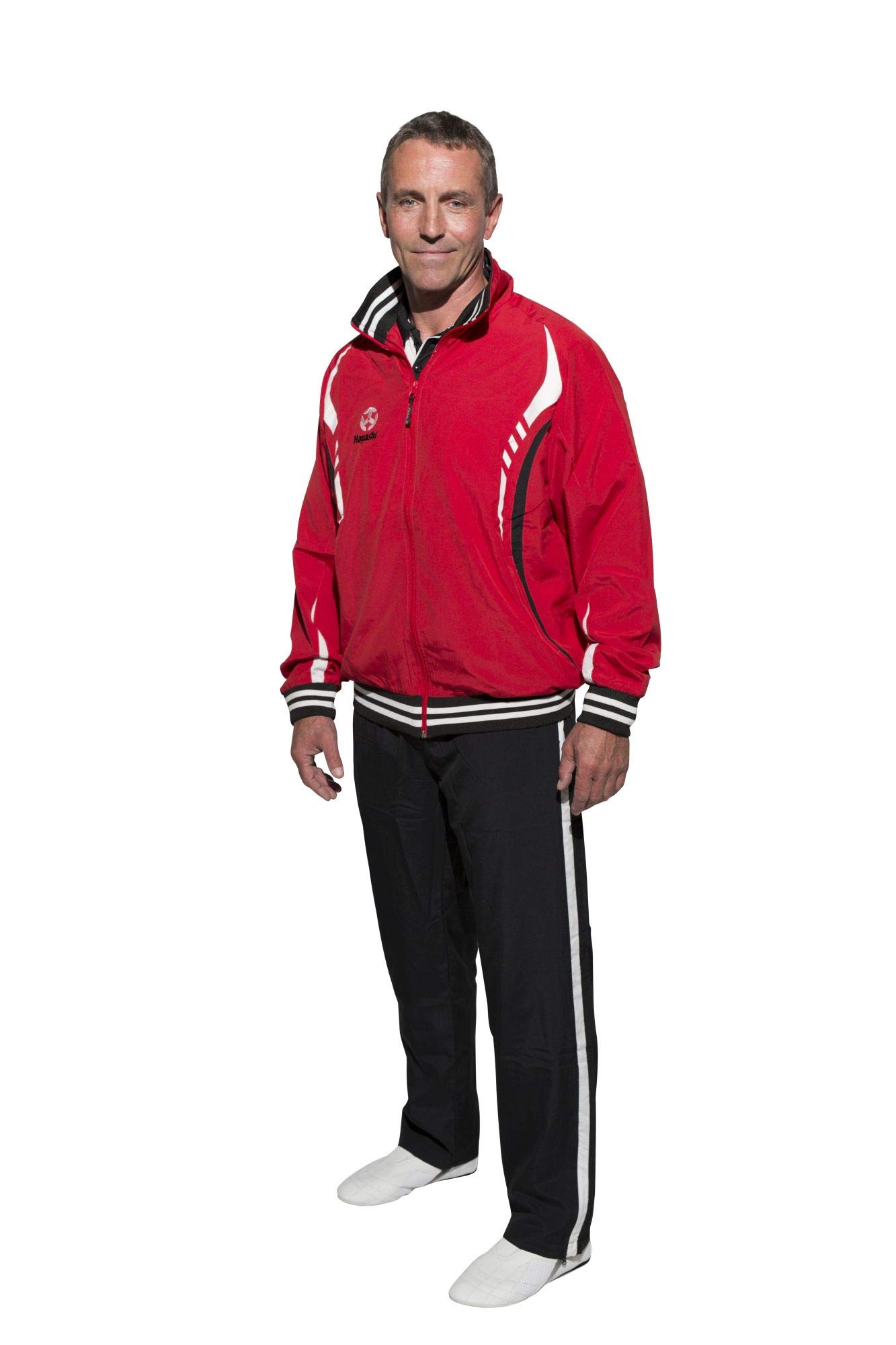 Hayashi Trainingsanzug - Gr. L = 180 cm, rot-schwarz