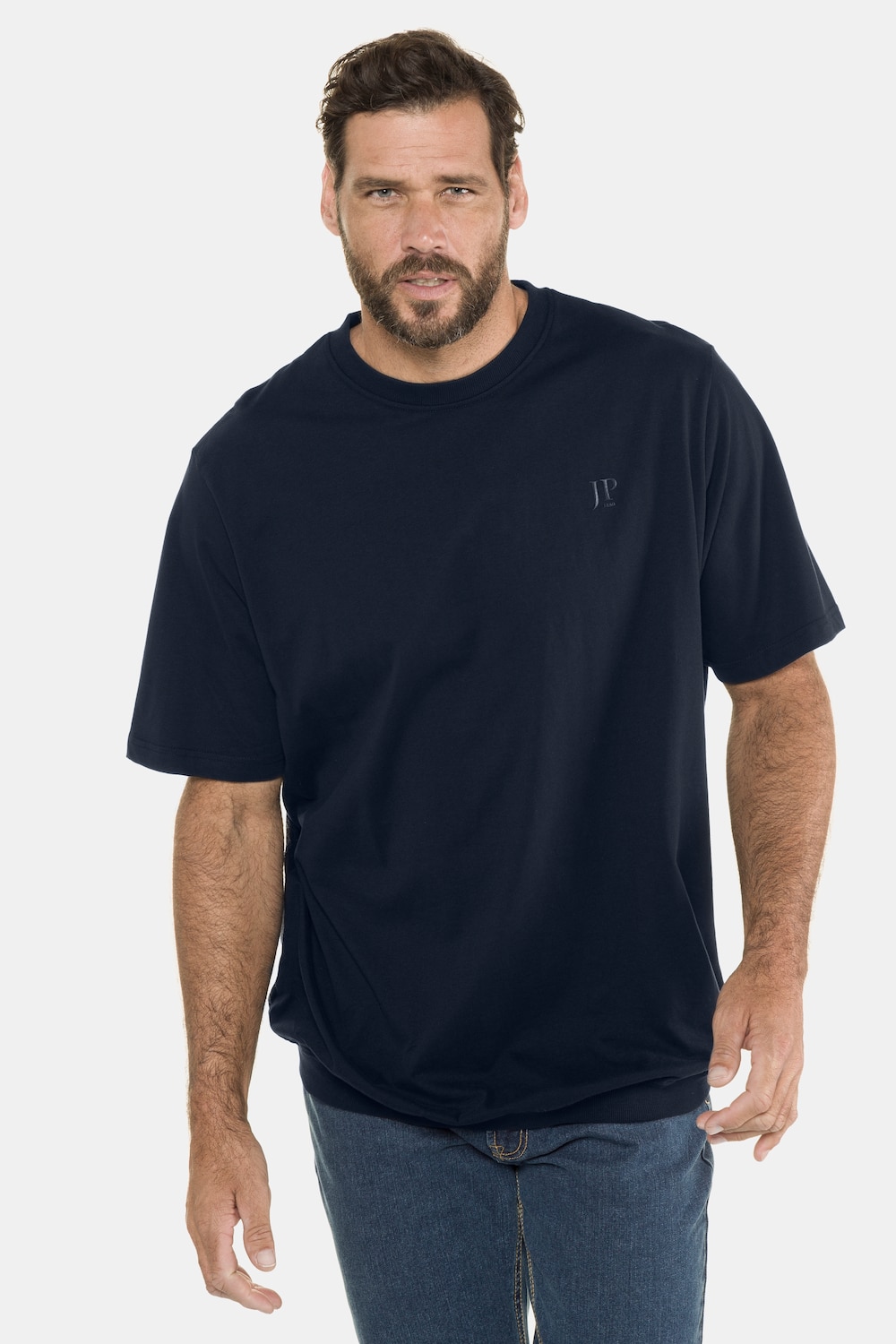 Große Größen T-Shirt, Herren, blau, Größe: 9XL, Baumwolle, JP1880