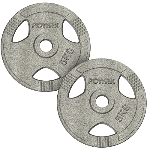 POWRX Olympia Gewicht Hantelscheiben 2,5-40 kg | 2er Set ideal für Kurzhanteln und Langhanteln mit Durchmesser 50 mm (5)