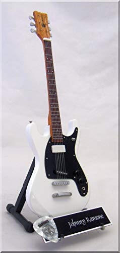 Johnny Ramone Miniatur-Gitarre MOSRITE mit Plektrum