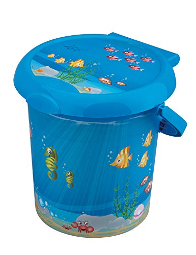 Rotho Babydesign Ocean StyLe! Windeleimer, Haltering für Hygienebeutel, 11l, Ab 0 Monate, StyLe!, Blau, 20215012576