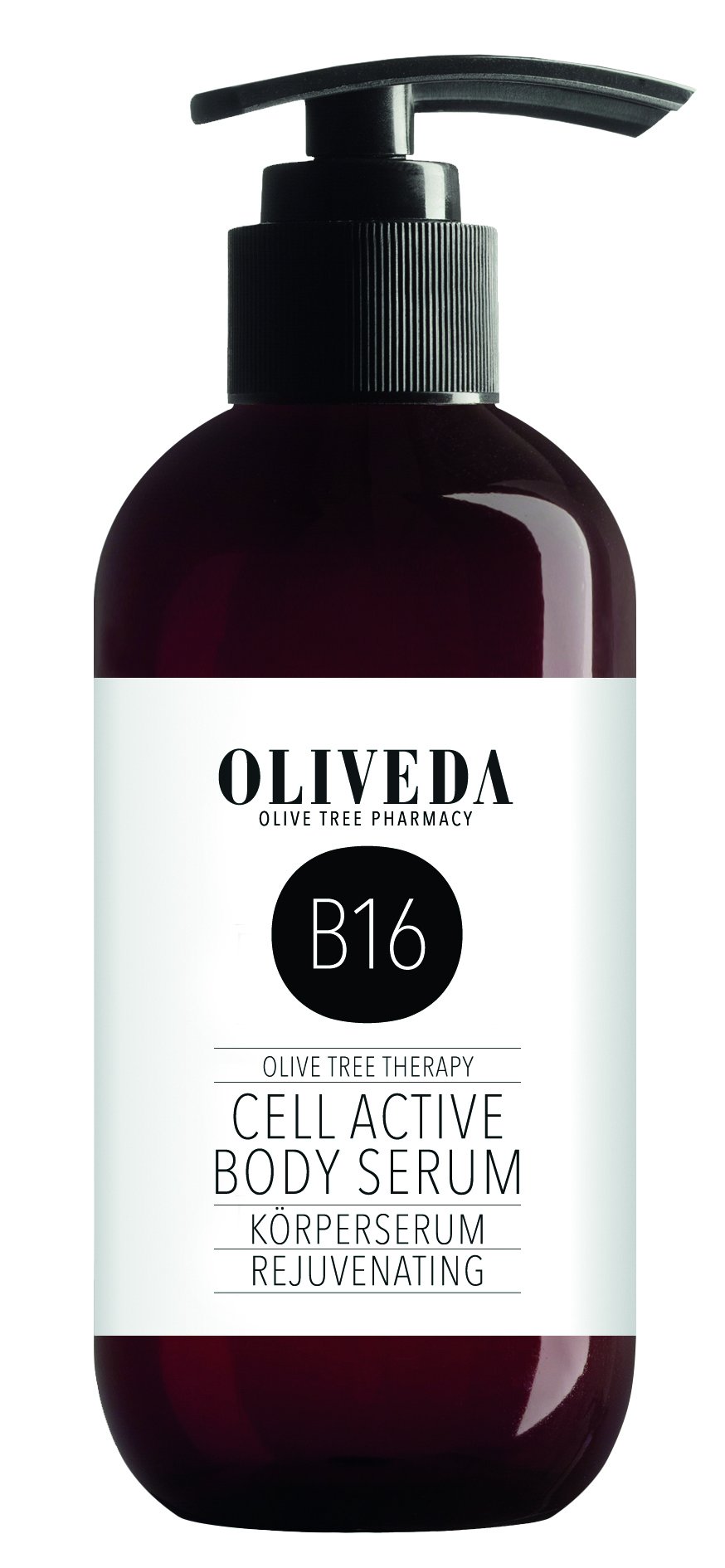 Oliveda B16 - Körperserum Cell Active | pflegendes Anti-Aging Serum mit Olivenblatt-Zellelixier und Vitamin E + Anti-Falten - 200 ml