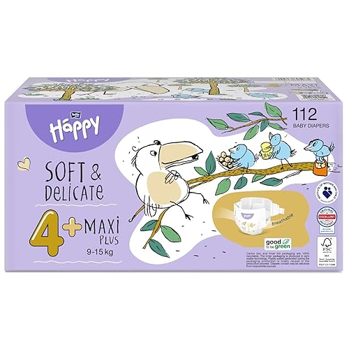 bella baby Happy Windeln Gr.4+ Maxi Plus 9-15 kg HAPPY BOX 112 Stück