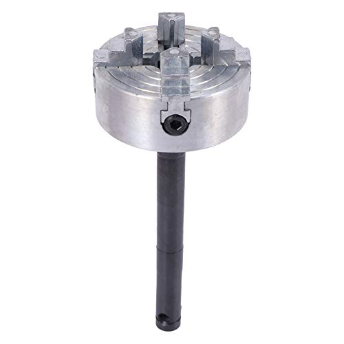 Dawafit Vierbackenfutter Z011A für Mini-Drehmaschine aus Metall, M12 x 1 mm, Gewinderücken, 1,8–56 mm/12–65 mm, Mini-Spannzangenzubehör