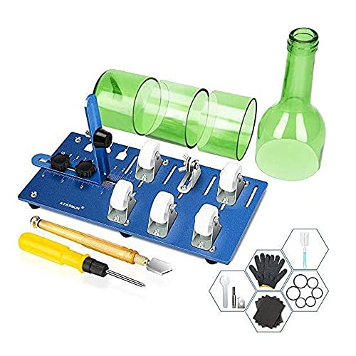Glasflaschenschneider Verbesserte Flaschenschneidemaschine zum Schneiden von runden, handwerklichen DIY-Glasschneider-Bündelwerkzeugen (A)