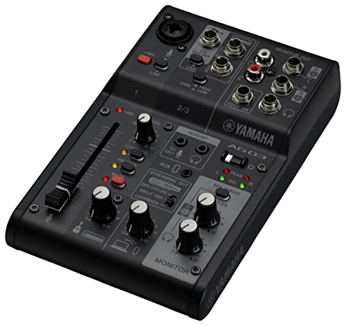 Yamaha AG03MK2 Livestreaming Mixer, black