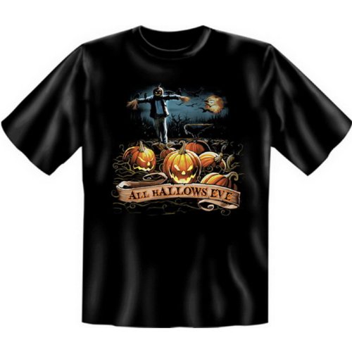 witzige, gruselige Motive! Halloween Fun T-Shirt: Halloween Kürbisse - Funshirt, Größe: 3XL