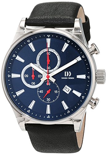 Danish Design Herren Analog Quarz Uhr mit Leder Armband 3316346