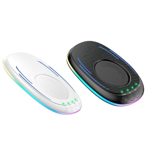 RIVNN 2PCS Mouse Mover Jiggler RGB Nicht Nachweisbare Maus, Mechanisches Bewegungspad mit Timer-Sperrbildschirm-Prävention, Freundschaftsset-Set