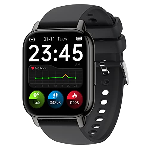 SUPBRO Smartwatch 1.85" Armbanduhr mit personalisiertem Bildschirm Bluetooth Anruf Musiksteuerung, Herzfrequenz, Schrittzähler, Kalorien, usw. IP68 Wasserdicht Fitness Tracker für iOS und Android