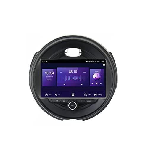 Doppel-DIN-Radio-Navigation für BMW Mini 2014–2020, Plug-and-Play-Autoradio, Bluetooth-FM-Radio, integriertes Bluetooth 4.0 und WLAN-Hotspot, GPS-Navigation/CarPlay mit Rückfahrkamera (C