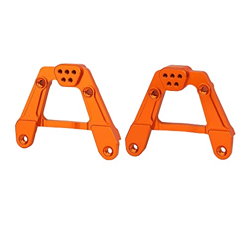 UNARAY 2 Stück Metalllegierung Hintere Stoßdämpferhalterungen Halterung Stoßdämpferreifen Passend for 1/6 RC Crawler Auto Passend for Axial SCX6 AXI05000 Passend for Jeep JLU Upgrade-Teile (Size : Or