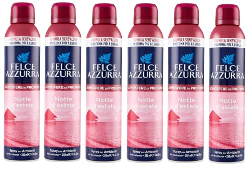 12er-Pack Felce Azzurra Notte d'estate Deodorante Ambienti,Lufterfrischer-Spray Raumsprays 250ml