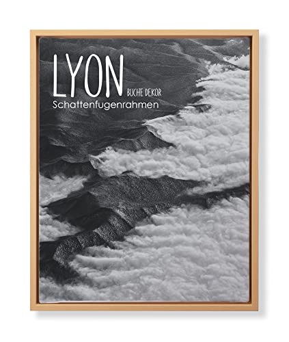 BIRAPA Lyon Schattenfugenrahmen 60x80 cm Buche für Canvas Leinwand Keilrahmen