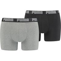 PUMA Herren Boxershorts Unterhosen 521015001 6er Pack , Wäschegröße:S;Artikel:-691 dark grey mel. / black